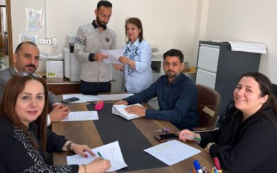 كوادر مركزنا تشارك في تصليح وتدقيق دفاتر الدراسات العليا